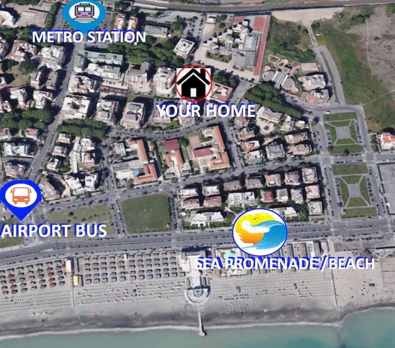 Sea Of Rome - Holiday Home Ostia Buitenkant foto