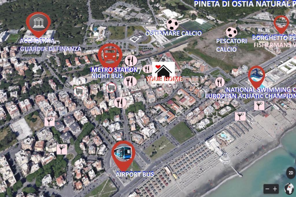 Sea Of Rome - Holiday Home Ostia Buitenkant foto